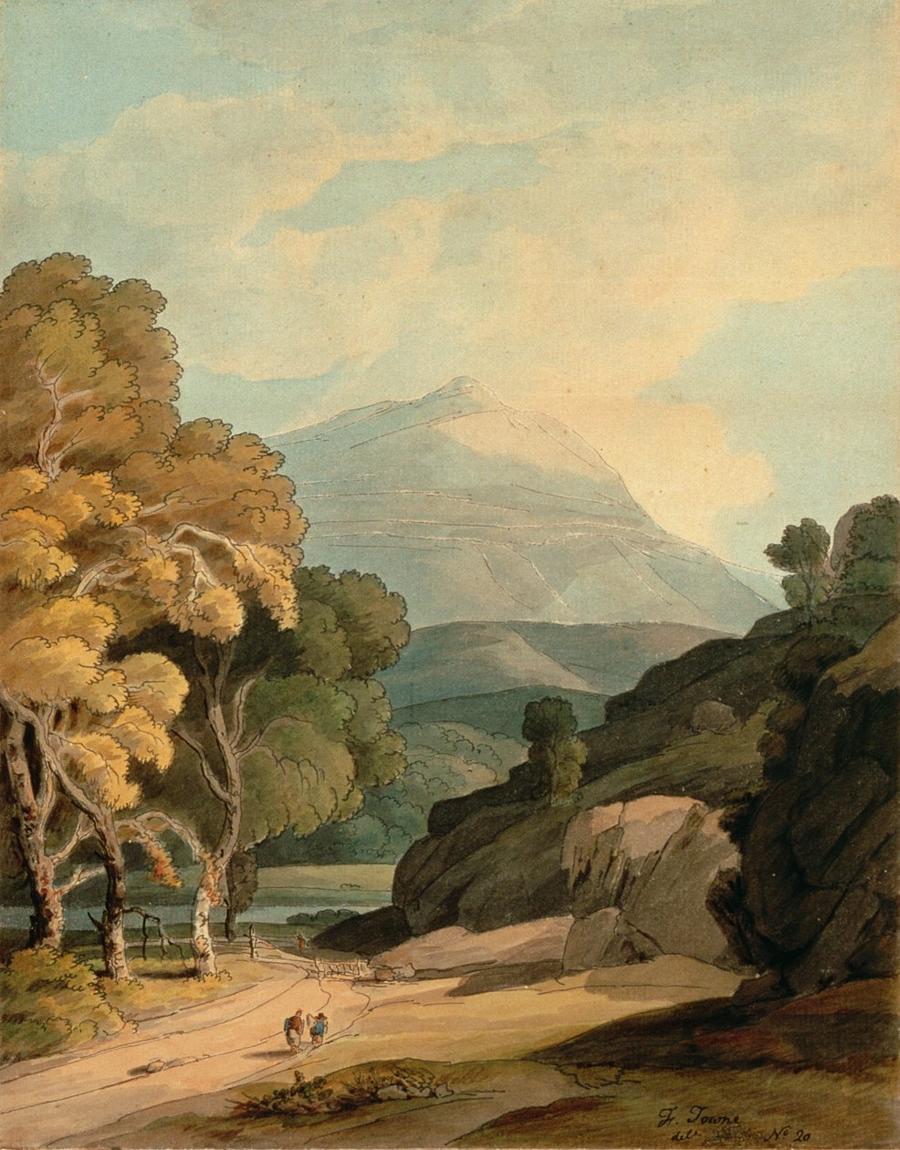 Bij Maentwrog, Noord-Wales door Francis Towne