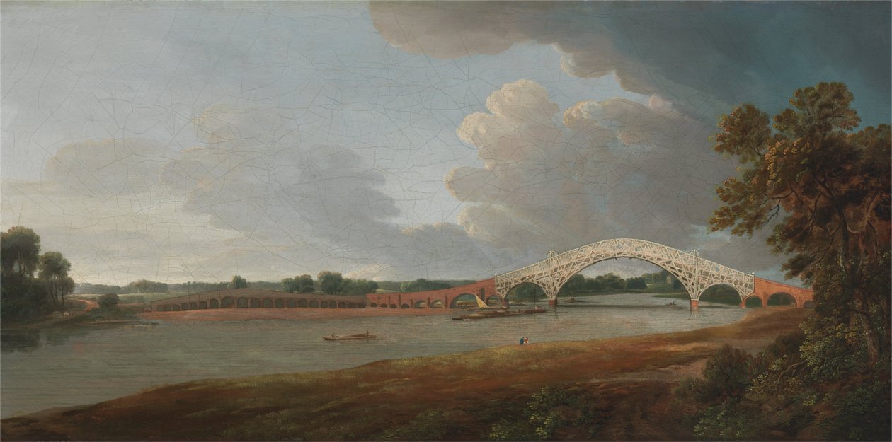 Oude Waltonbrug door Francis Towne