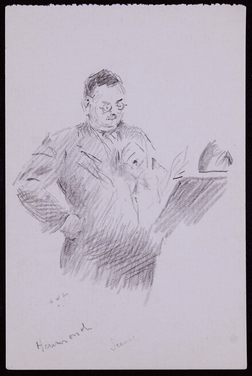 Portret van Aubrey Hammond door Francis Wilfred Lawson