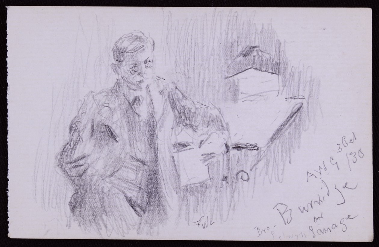 Portret van FV Burridge door Francis Wilfred Lawson