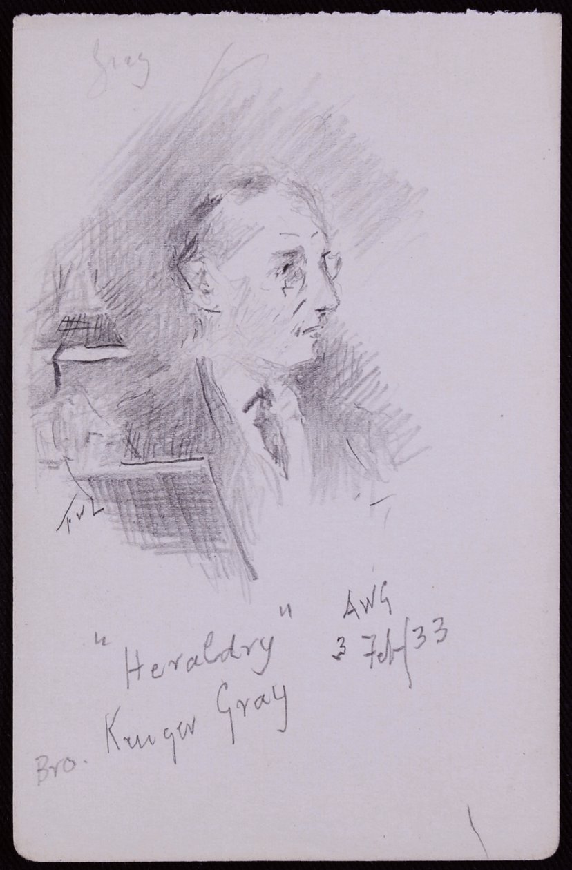 Portret van George Kruger Gray door Francis Wilfred Lawson