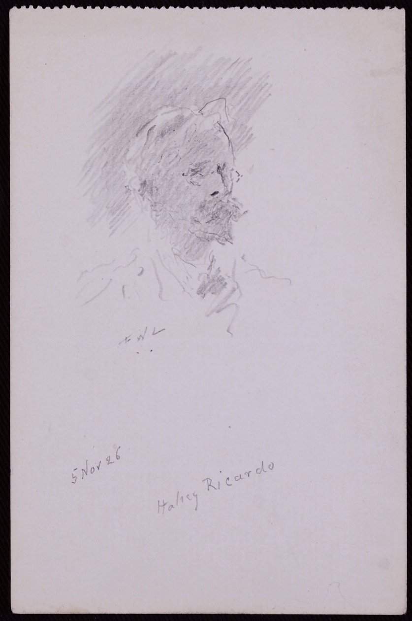 Portret van Halsey Ricardo door Francis Wilfred Lawson
