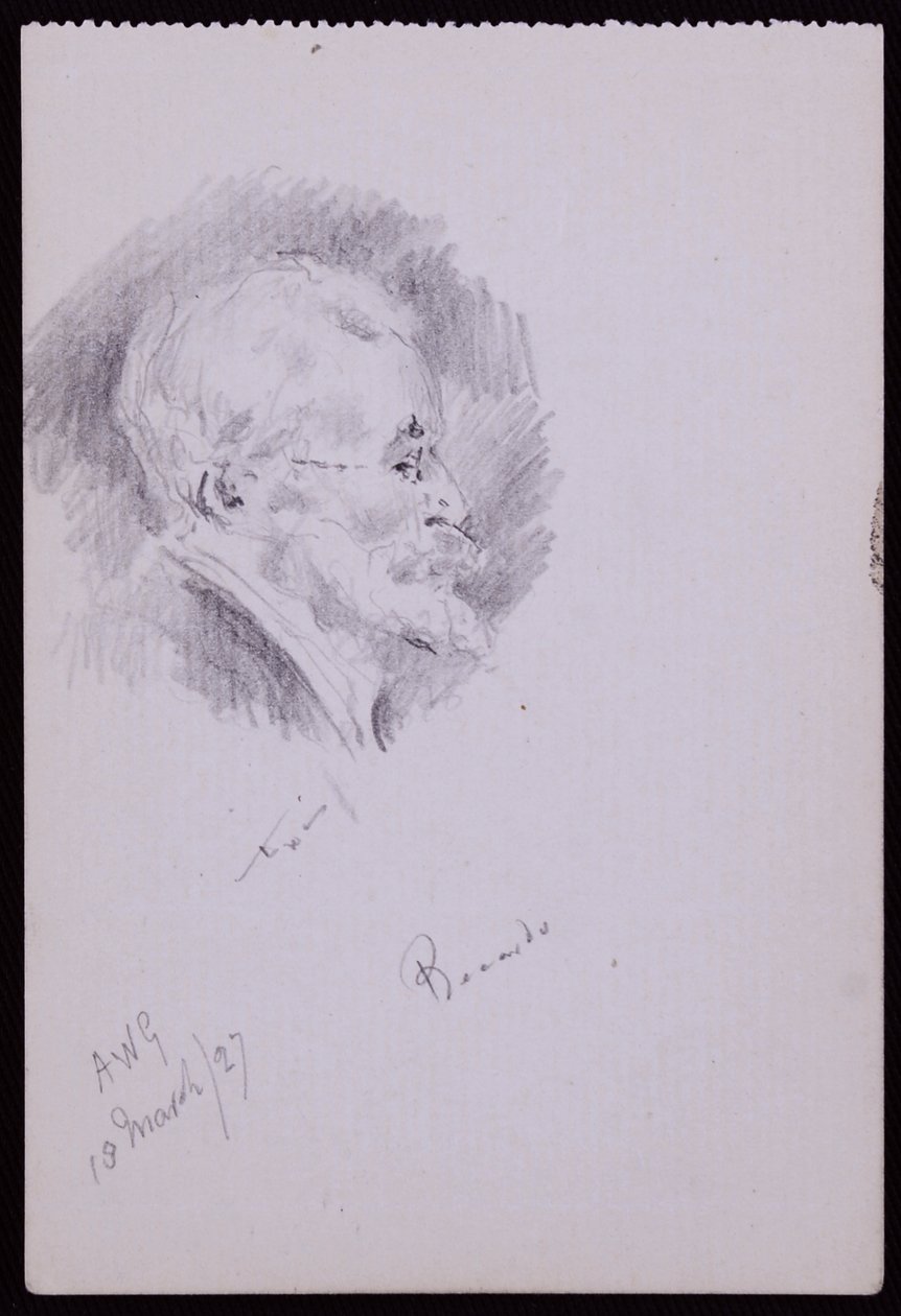 Portret van Halsey Ricardo door Francis Wilfred Lawson