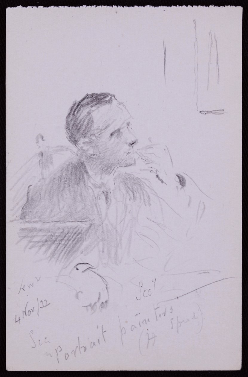 Portret van Harold Speed door Francis Wilfred Lawson