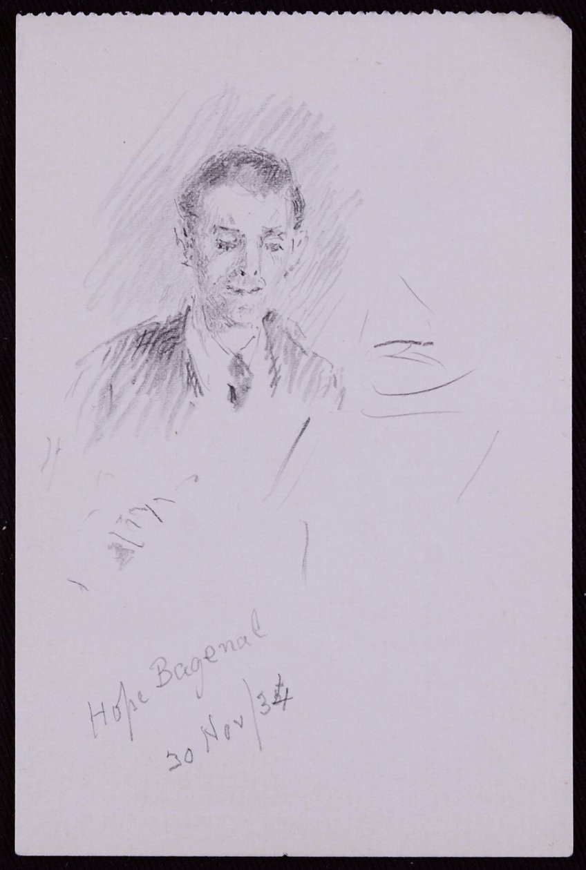 Portret van Hope Bagenal door Francis Wilfred Lawson