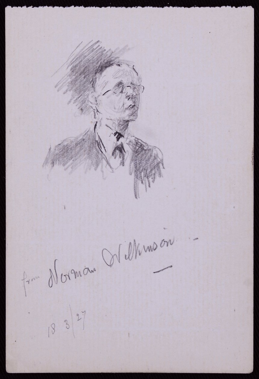 Portret van Norman Wilkinson door Francis Wilfred Lawson