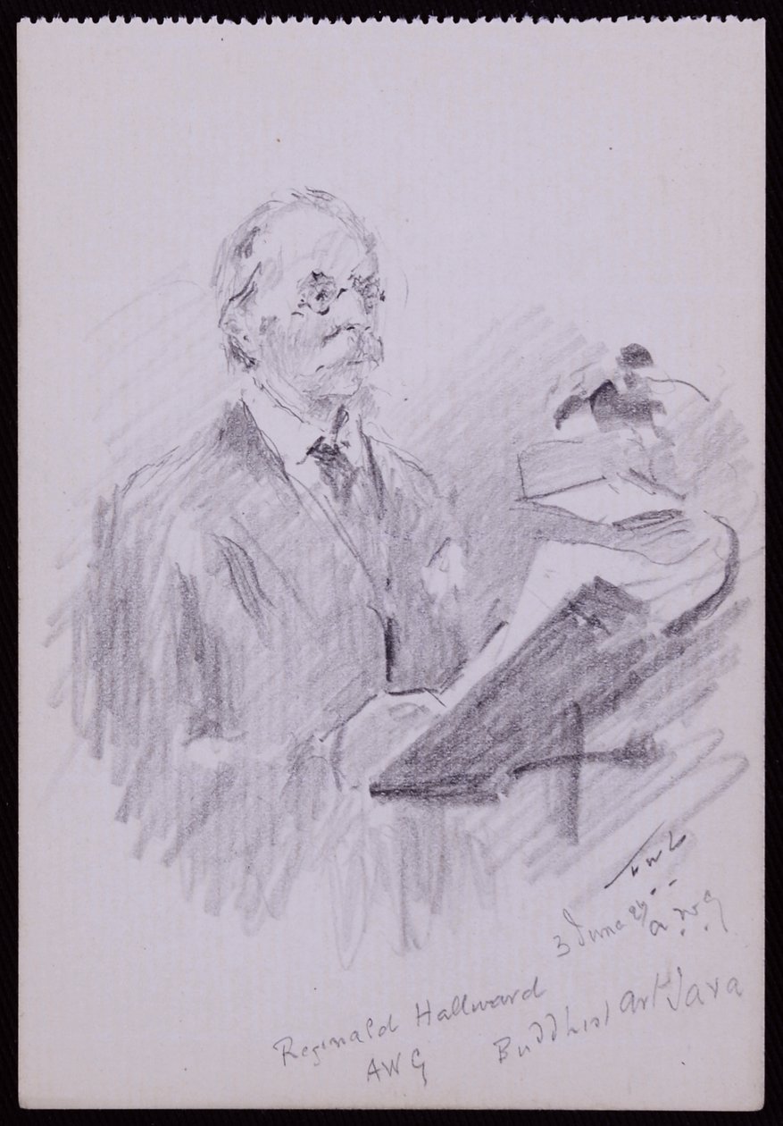 Portret van Reginald Hallward door Francis Wilfred Lawson