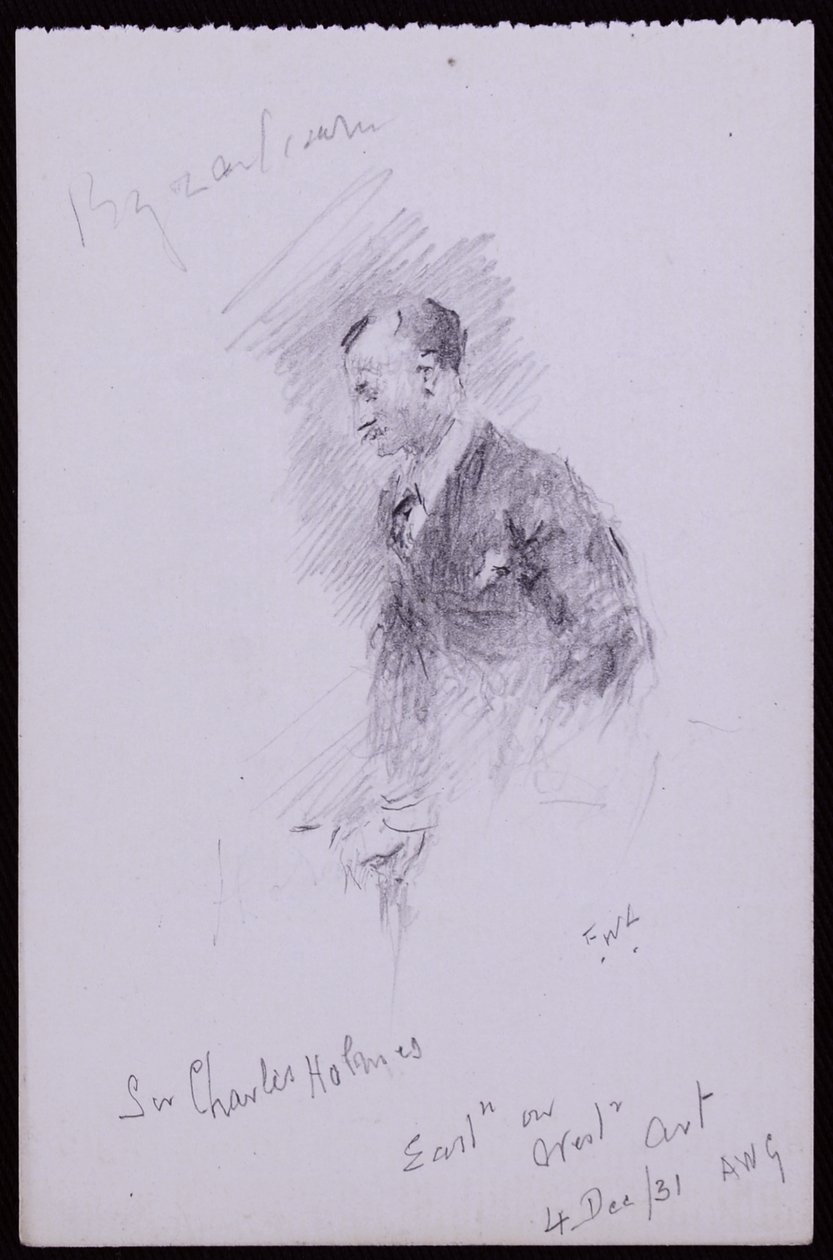 Portret van Sir Charles Holmes door Francis Wilfred Lawson