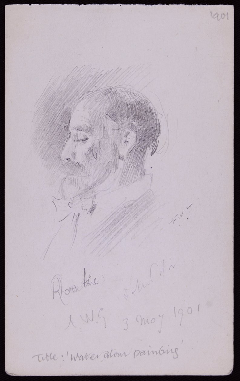 Portret van TM Rooke door Francis Wilfred Lawson