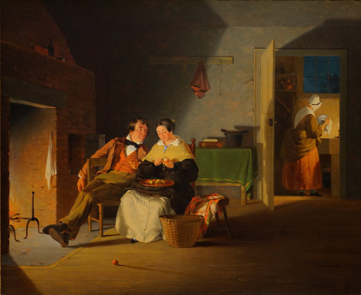 Flirt door Francis William Edmonds