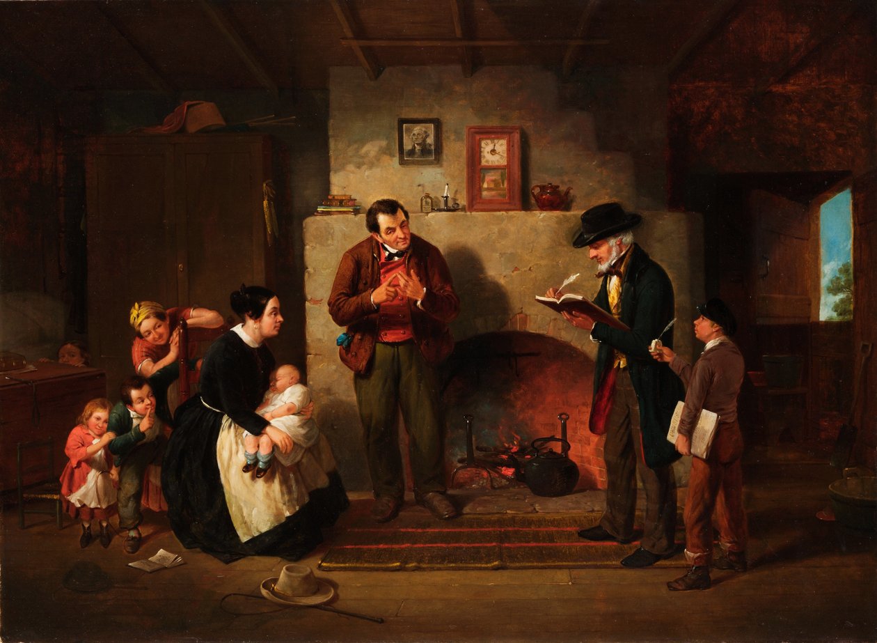 De volkstelling door Francis William Edmonds