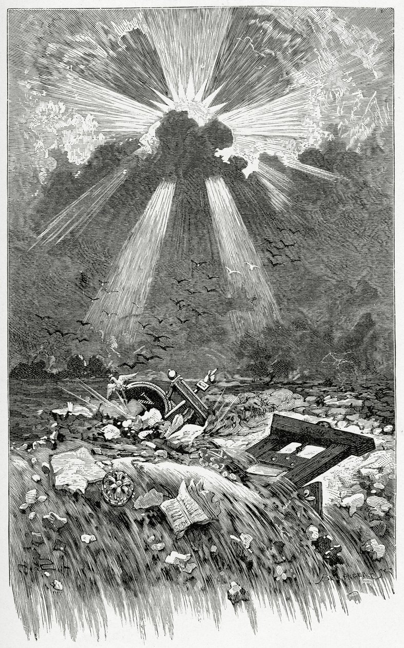 La Débacle - illustratie uit Napoléon le Petit, 19e eeuw door Francis and Scott, Henry Fowke