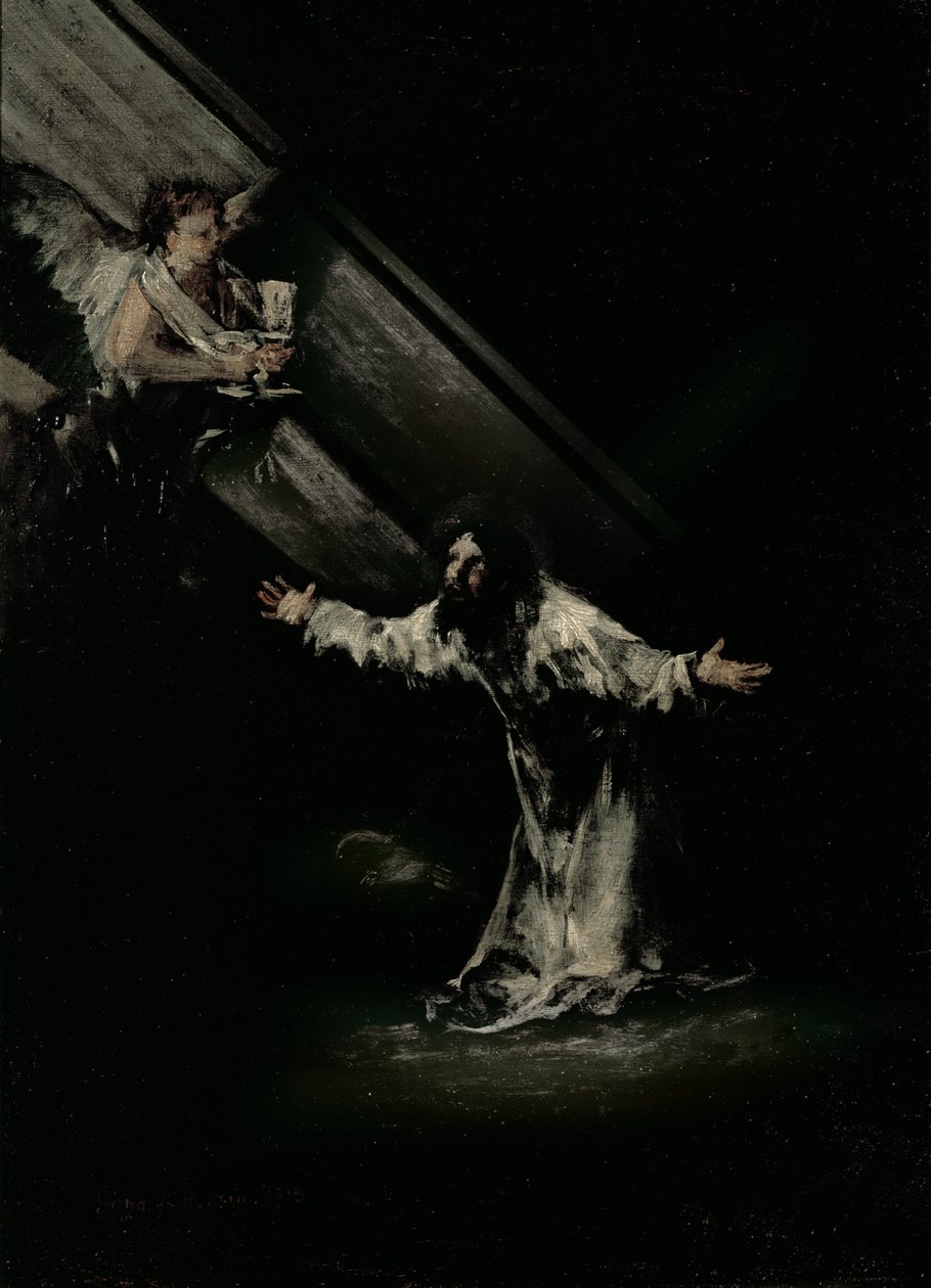 Christus op de Olijfberg, 1819 door Francisco de Goya