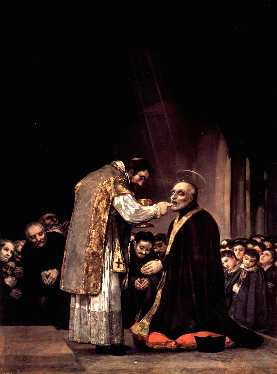 De laatste communie van de Heilige Jozef van Calasanza door Francisco de Goya