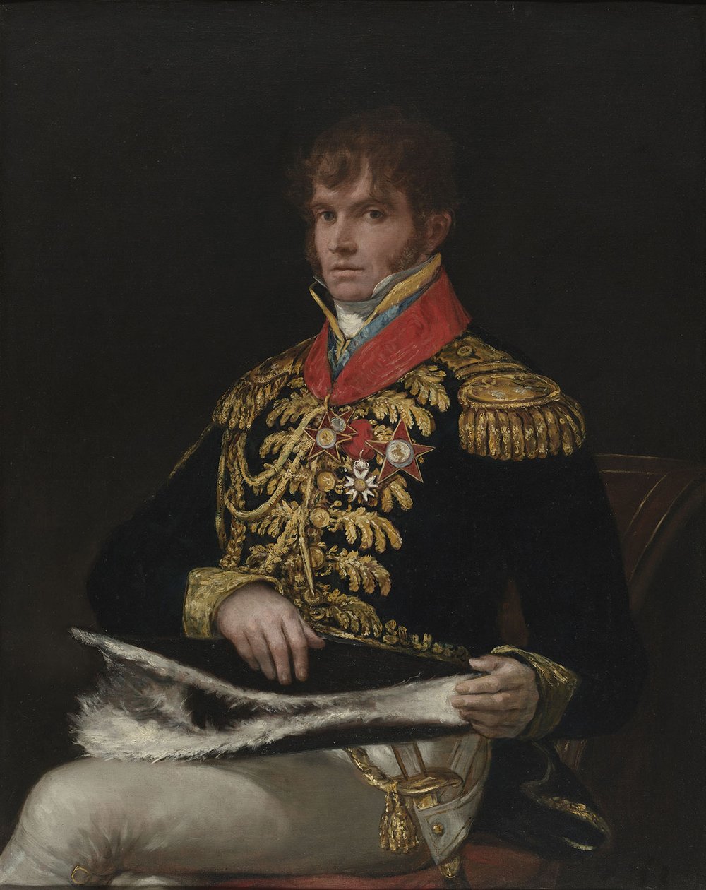 Nicolas Guye met Koninklijke Orde van Spanje door Francisco de Goya