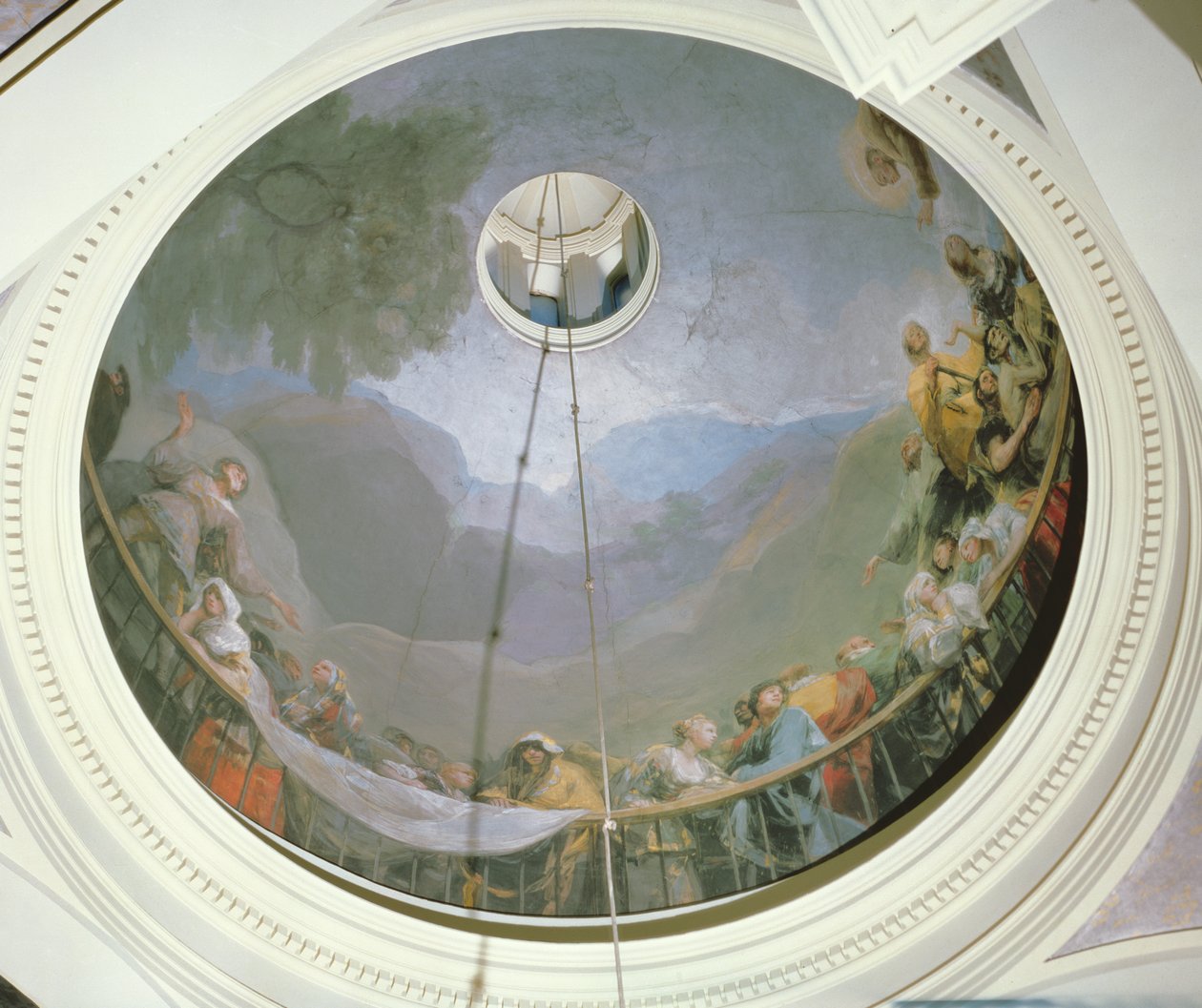 Overzicht van de koepel met Sint-Antonius, 1798 door Francisco de Goya