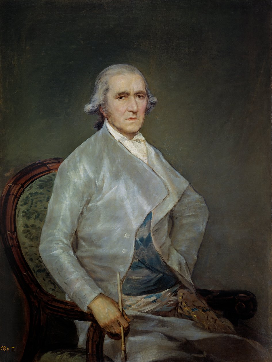 Portret van de schilder Francisco Bayeu y Subías door Francisco de Goya