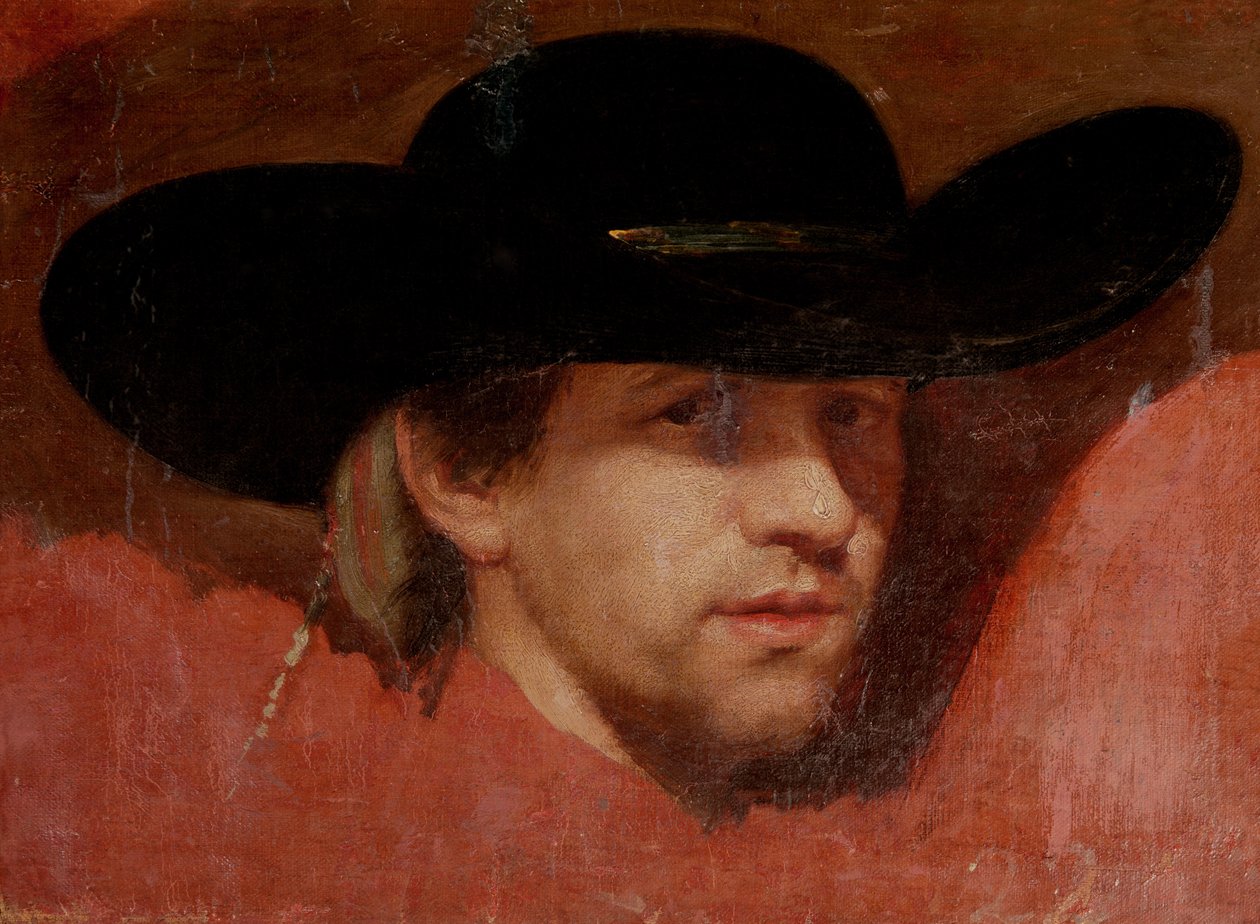 Portret, vermoedelijk de kunstenaar, 1775 door Francisco de Goya