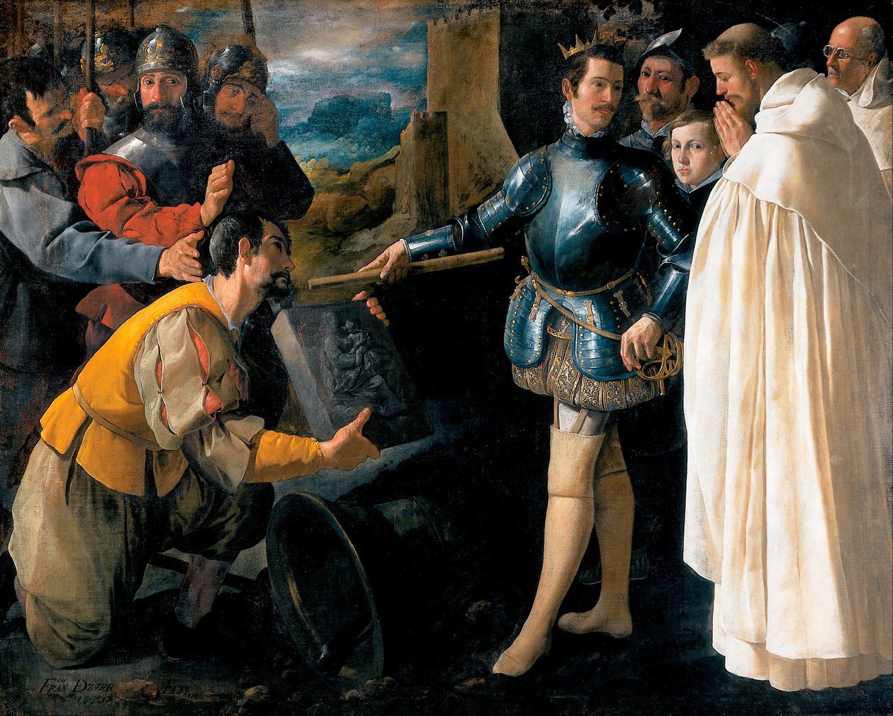 Heilige Petrus Nolasco Herstelt het Beeld van de Maagd door Francisco de Zurbaran
