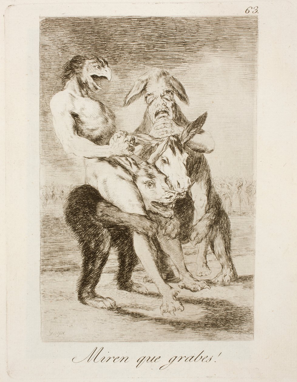 Capricho No. 63 door Francisco de Goya