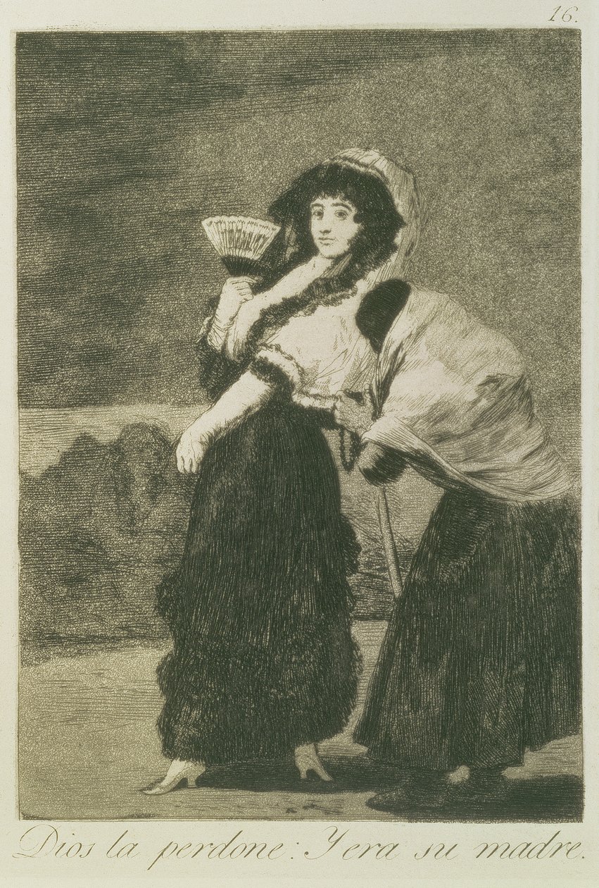 Moge God haar vergeven: het was haar moeder door Francisco de Goya