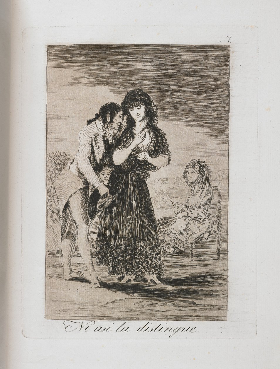 Plaat uit Los Caprichos, 1797-1798 door Francisco de Goya