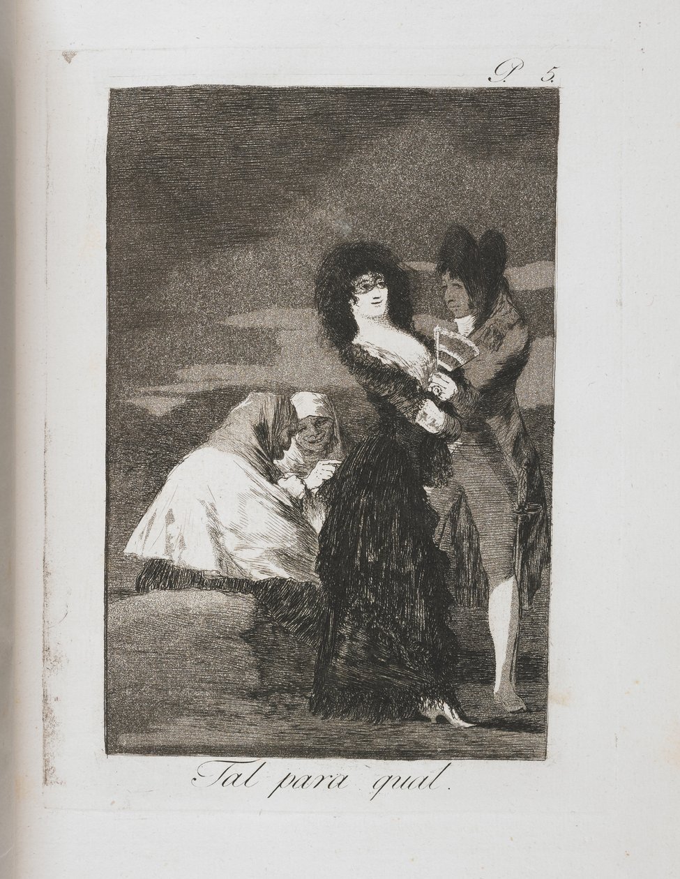 Plaat uit Los Caprichos, 1797-1798 door Francisco de Goya