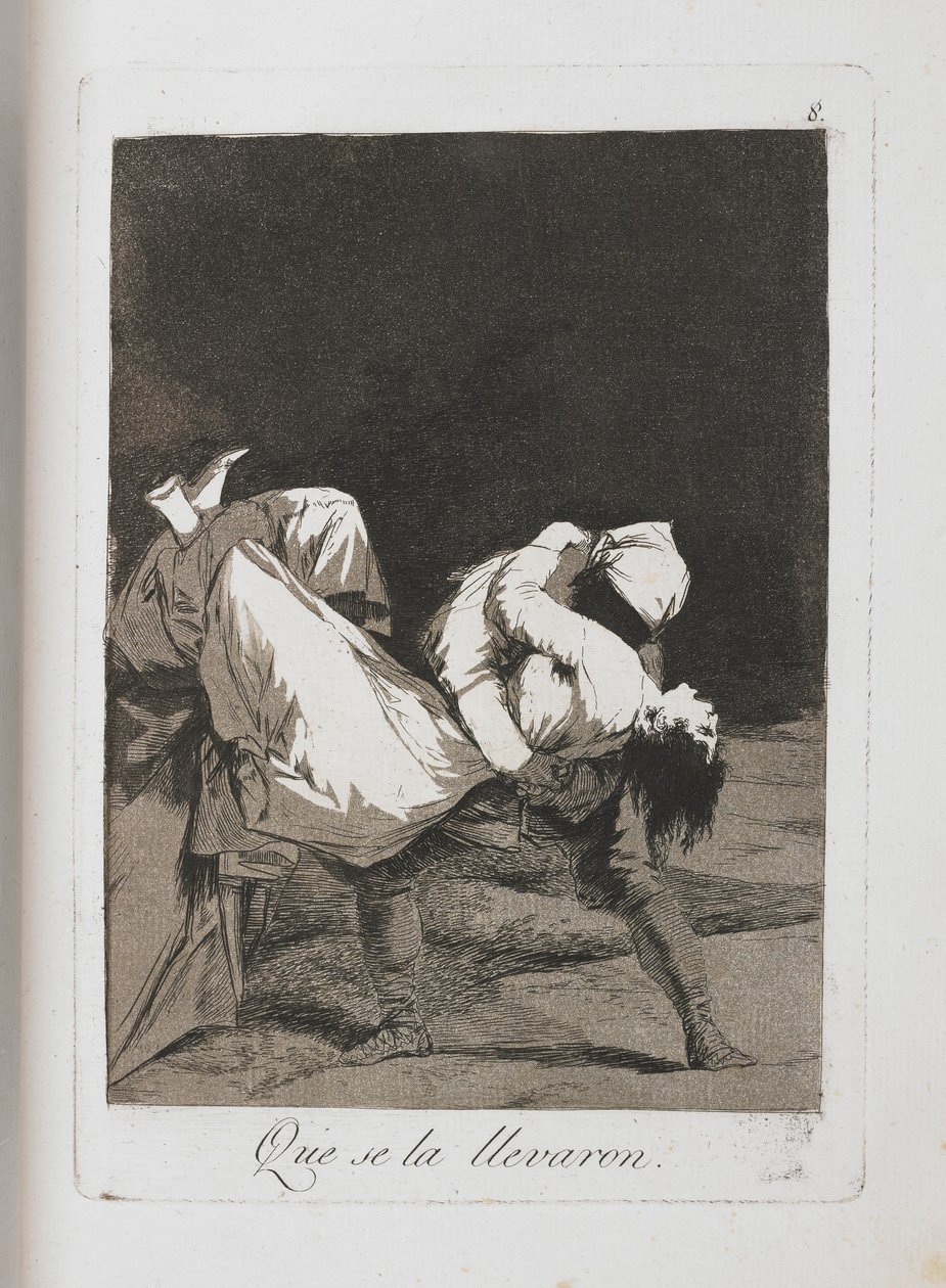 Plaat uit Los Caprichos, 1797-1798 door Francisco de Goya