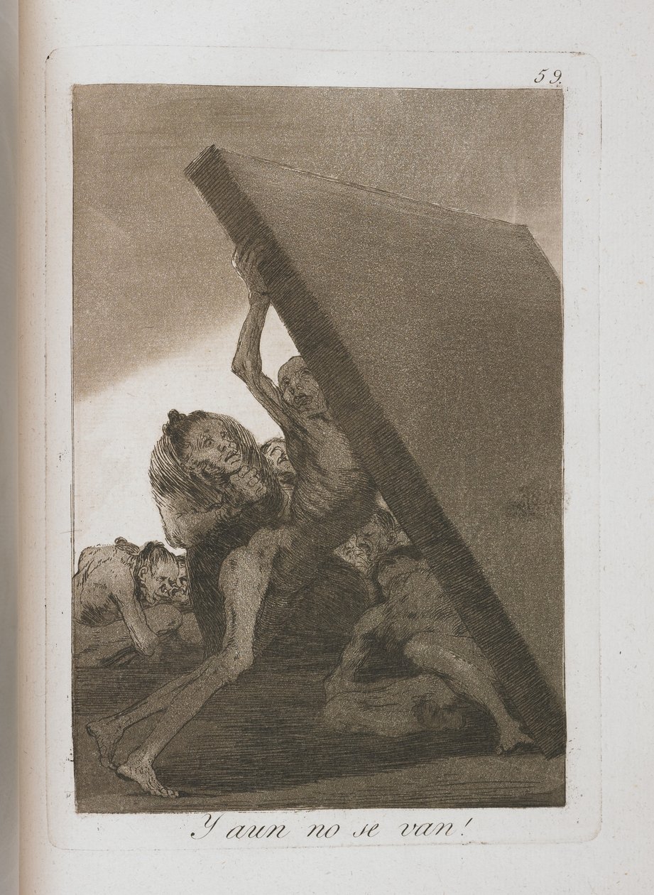Plaat uit Los Caprichos, 1797-1798 door Francisco de Goya