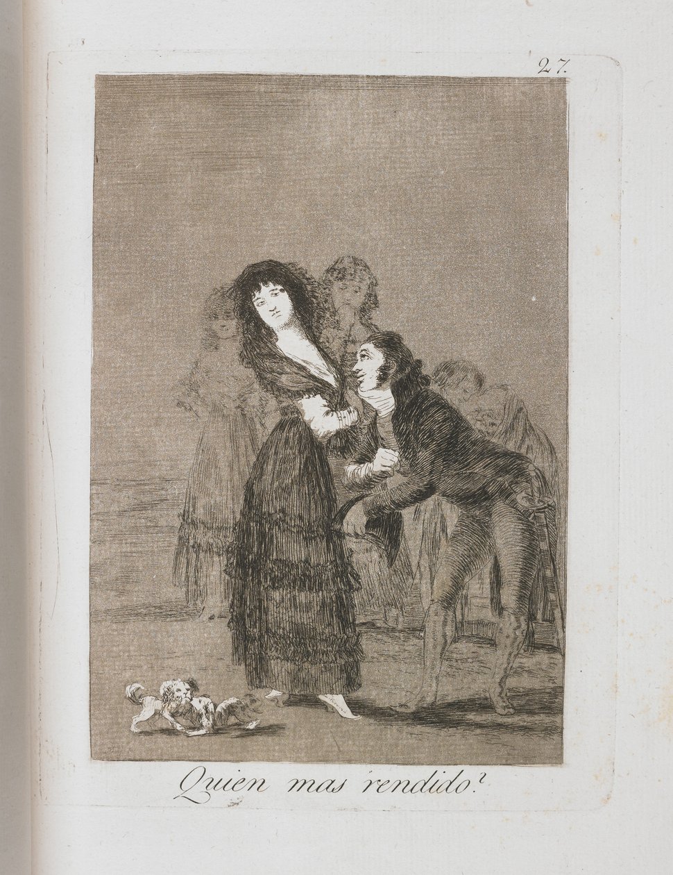 Plaat uit Los Caprichos, 1797-1798 door Francisco de Goya
