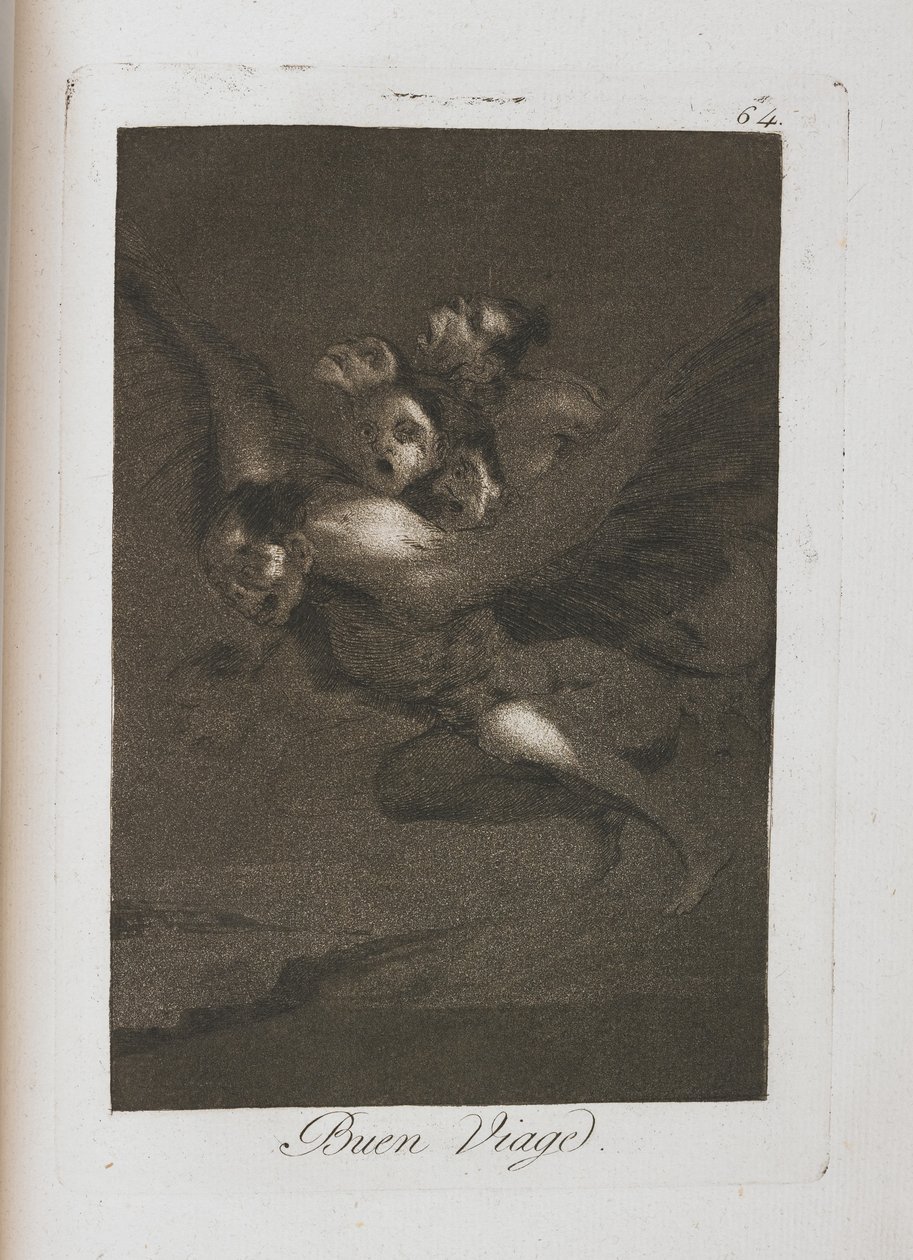 Plaat uit Los Caprichos, 1797-1798 door Francisco de Goya