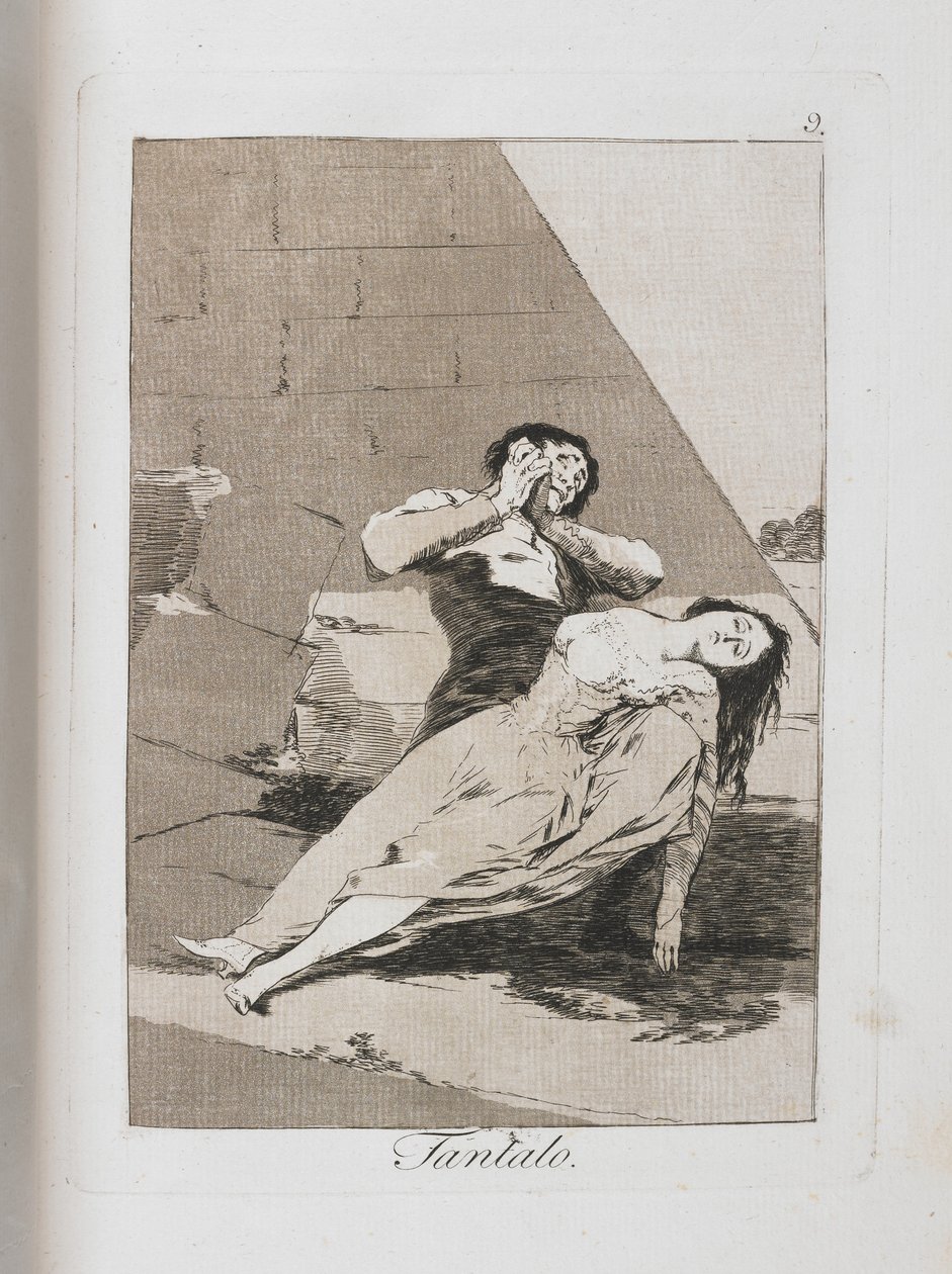 Plaat uit Los Caprichos, 1797-1798 door Francisco de Goya