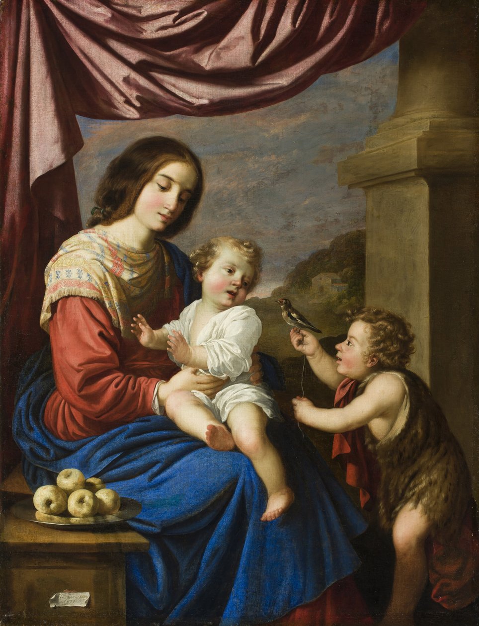 Madonna en Kind met de Jonge Heilige Johannes, 1658 door Francisco de Zurbaran