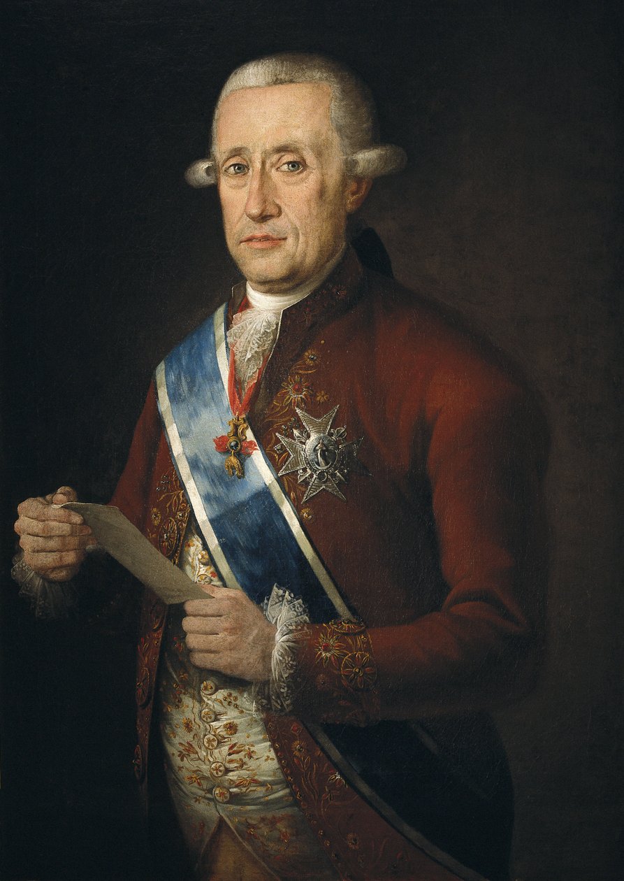 Jose Monino, Graaf van Floridablanca, Minister van Karel III door Francisco Folc de Cardona
