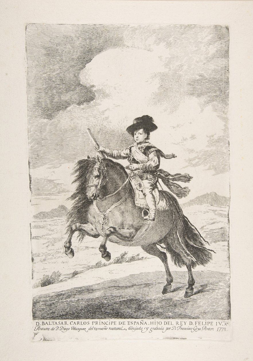 Balthasar Carlos, Prins van Spanje en Zoon van Filips IV, 1778 door Francisco de Goya