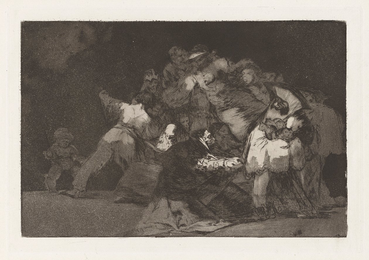 Disparate general, ook bekend als Unas de gato y habito de beato, uit de serie Los disparates door Francisco de Goya