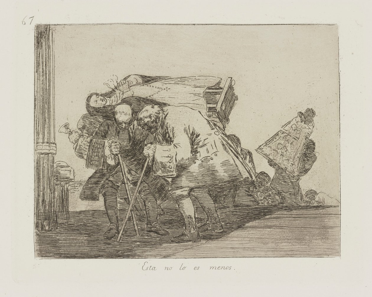 Dit Is Niet Minder Zo, pl. 67 uit de serie Los desastres de la guerra (De Rampen van de Oorlog) door Francisco de Goya