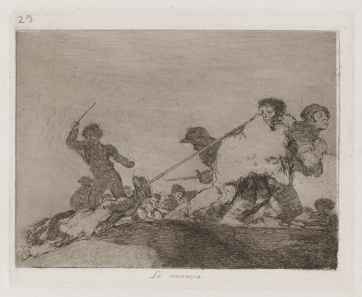 Lo merecia (Hij verdiende het) door Francisco de Goya