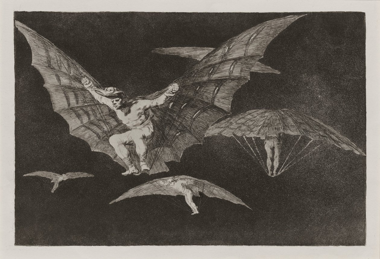 Manier van vliegen, ook bekend als Waar een wil is, is een weg door Francisco de Goya