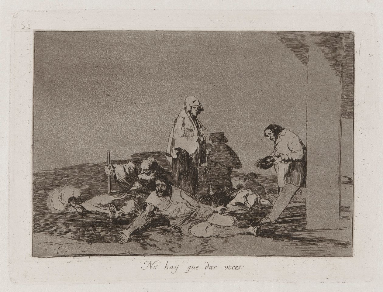 No hay que dar voces (Het is) door Francisco de Goya