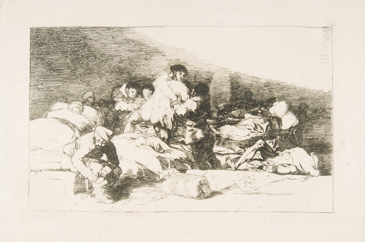 Plaat 25 uit De Rampen van de Oorlog: Deze ook door Francisco de Goya