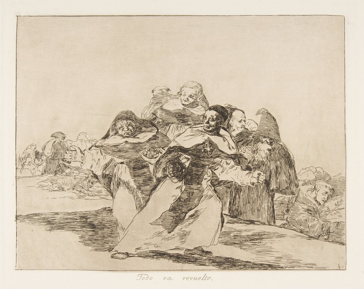 Plaat 42 uit De rampen van de oorlog Los Desastres de la Guerra: Elke..., 1810 gepubliceerd 1863 door Francisco de Goya