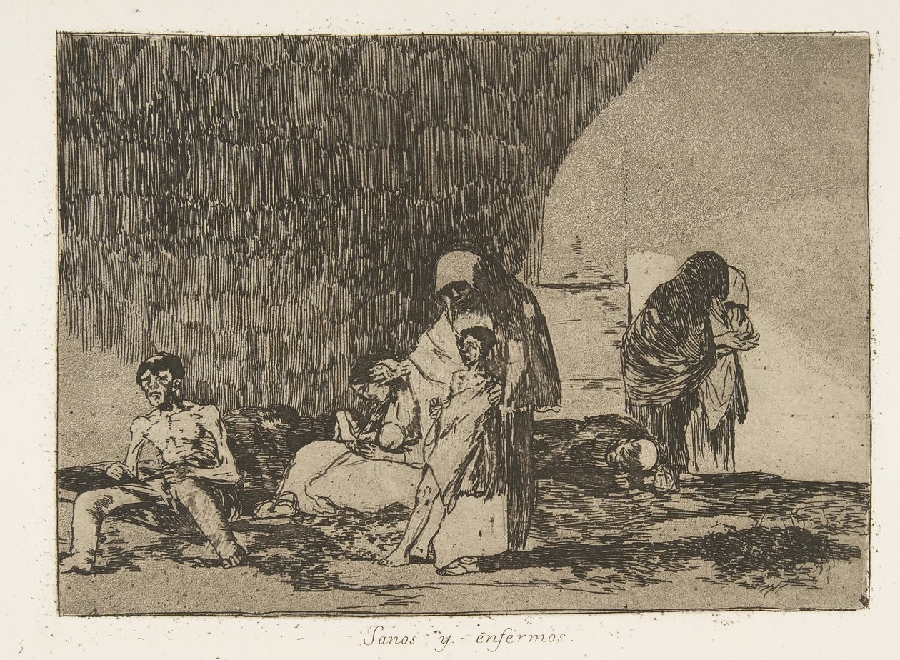 Plaat 57 uit De Rampen van de Oorlog: Th... door Francisco de Goya