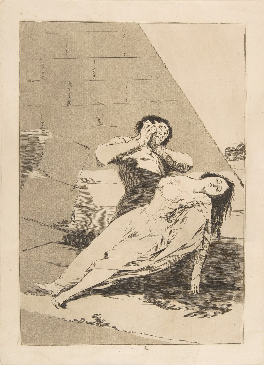 Plaat 9 uit Los Caprichos: Tantalus Tantalo., 1799 door Francisco de Goya