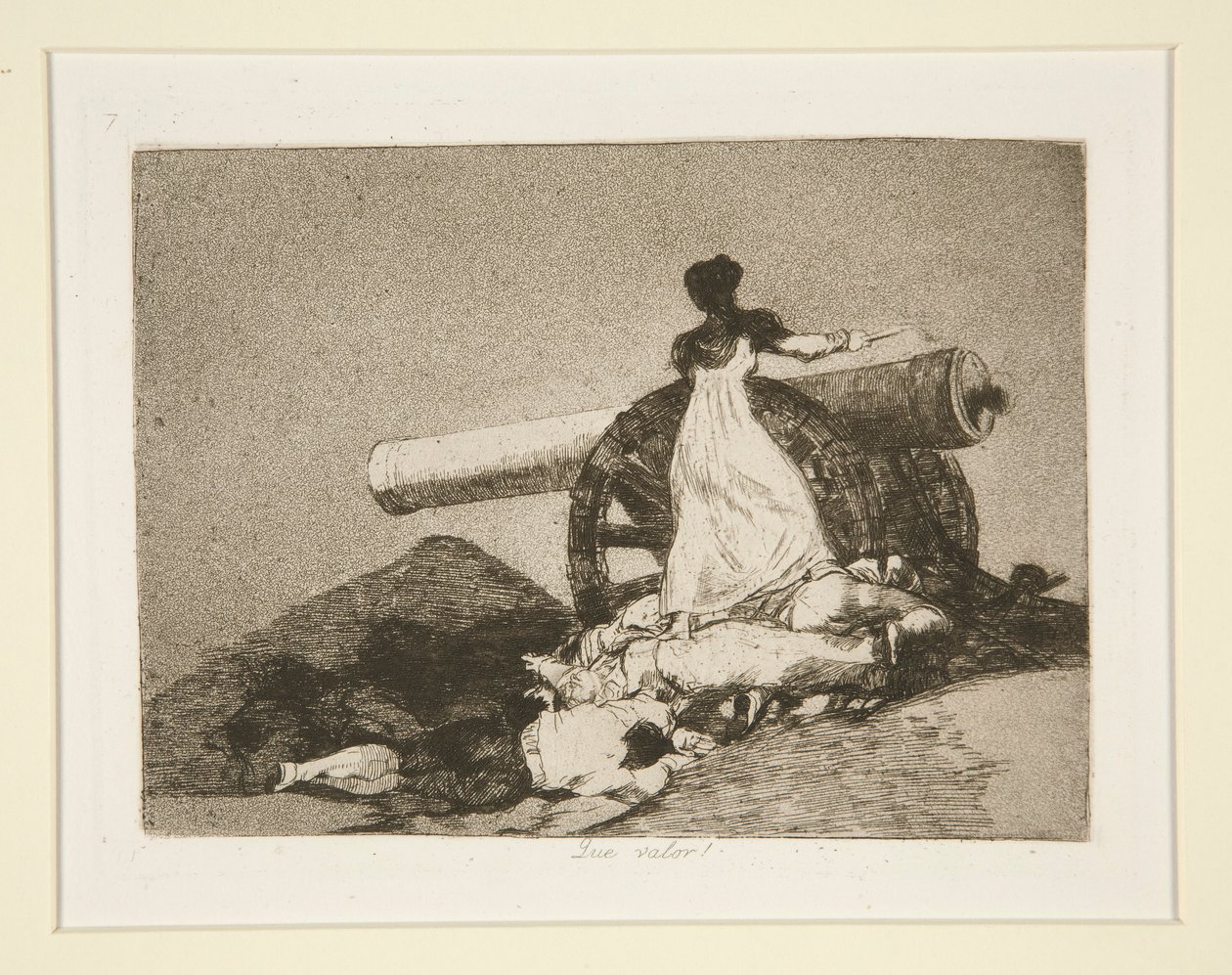 Que valor! (Wat Moed!), pl. 7 uit Los desastres de la guerra (De Rampen van de Oorlog) door Francisco de Goya