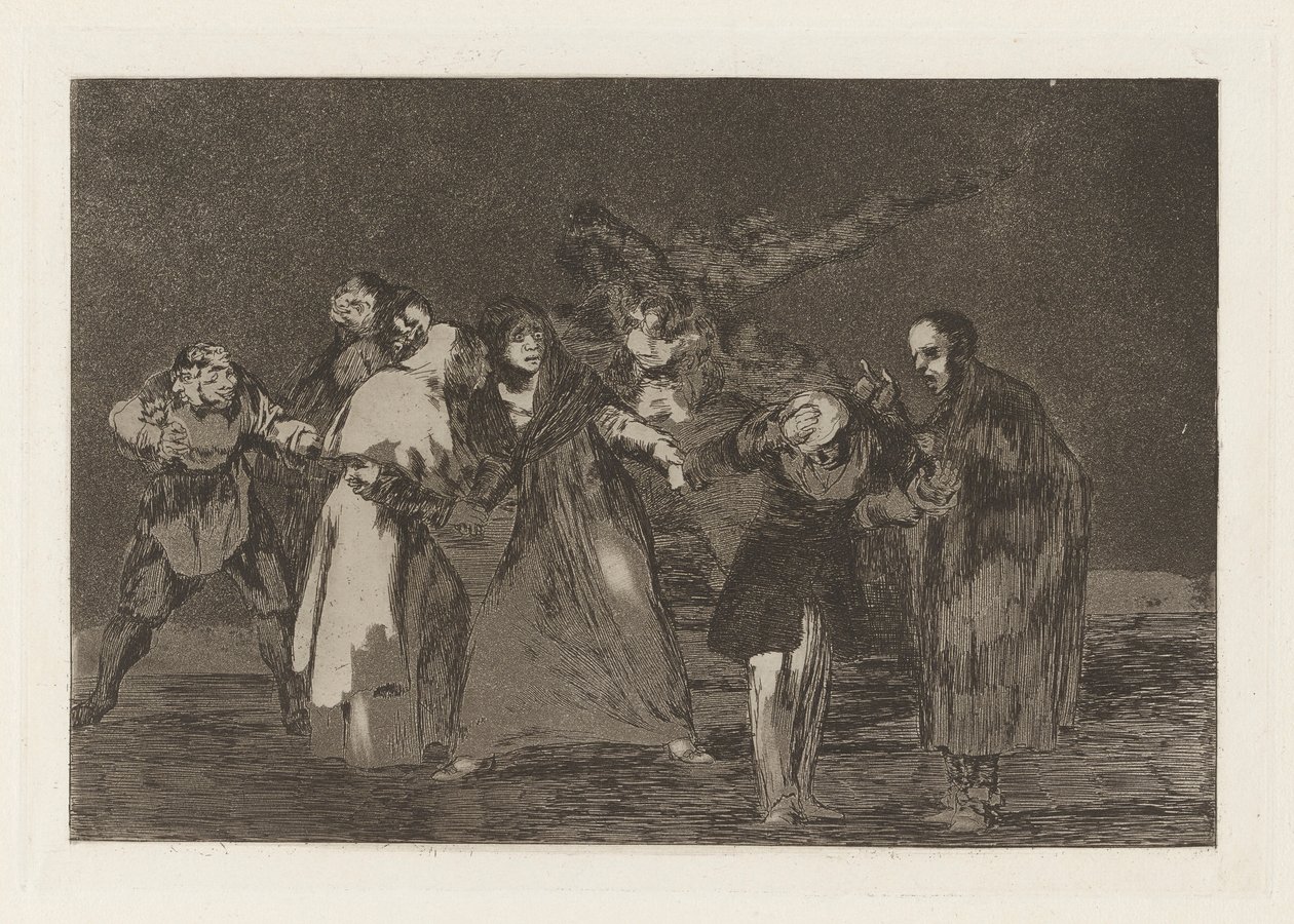 Wonden Genezen Sneller dan Haatvolle Woorden, uit de serie Los disparates door Francisco de Goya