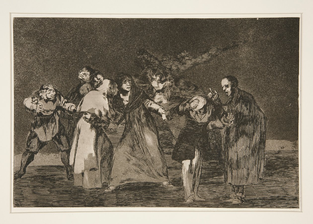 Wonden genezen sneller dan haastige woorden, pl. 16 uit de serie Los proverbios door Francisco de Goya