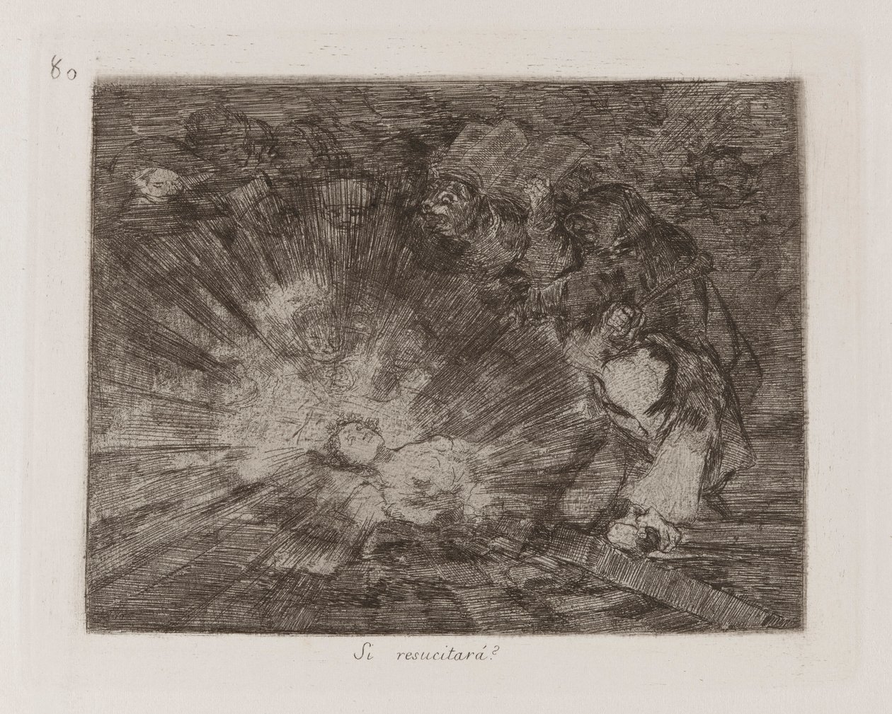 Zal ze weer opstaan?, Plaat 80 uit Los desastres de la guerra door Francisco de Goya