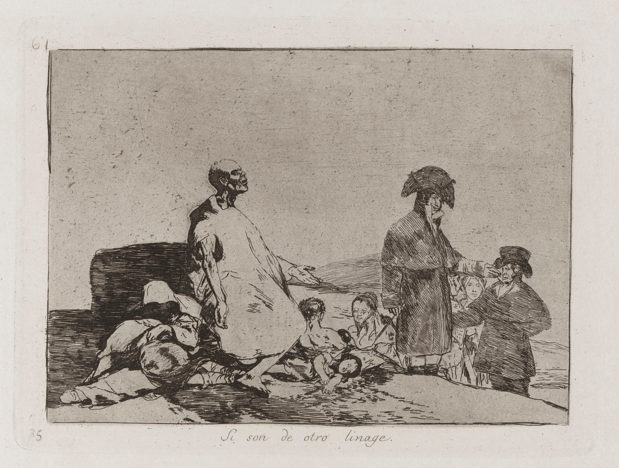 Si son de otro linage, uit de serie Los desastres de la guerra door Francisco de Goya