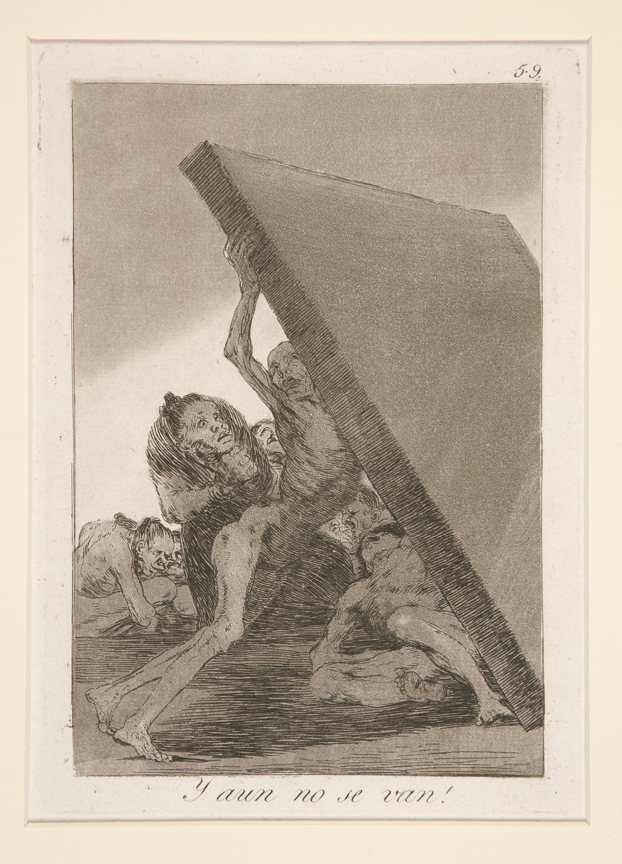 En ze gaan nog steeds niet! (En Ze Gaan Nog Steeds Niet) door Francisco de Goya